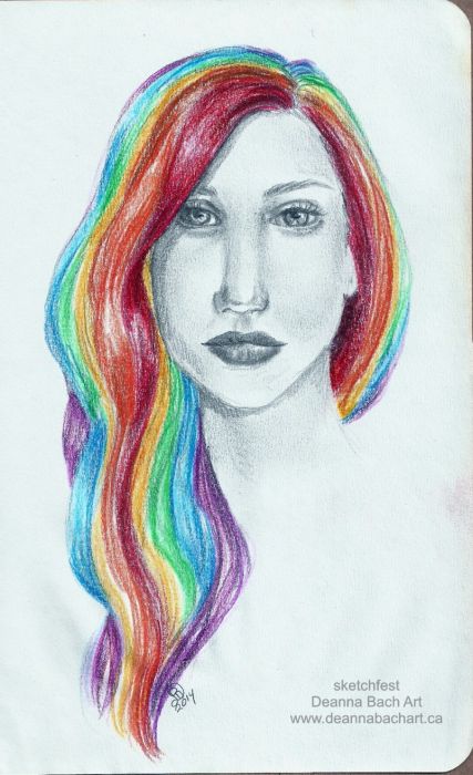 Rainbow Hair by Deanna Bach-Talsma